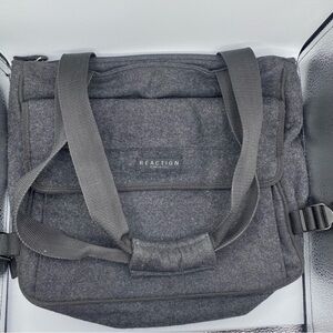 Kenneth Cole Reaction Wool Shoulder Bag Classic Soft Purse Satchel Multi Pockets